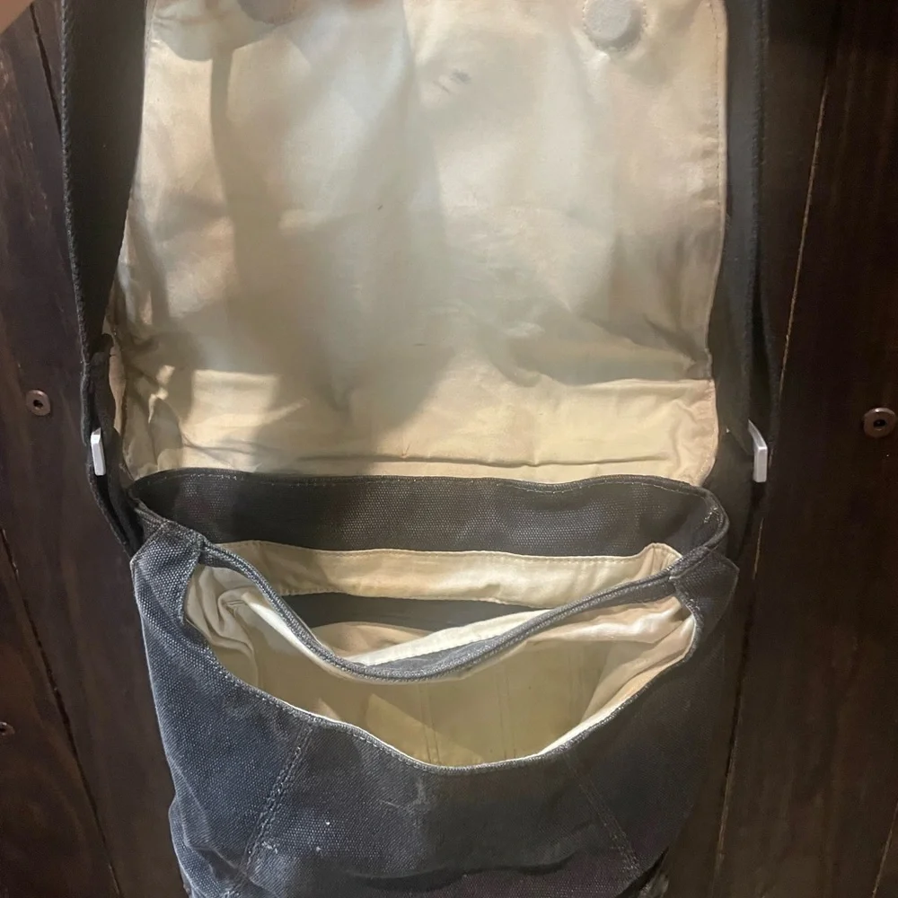 Keen Tan and Black Messenger Bag